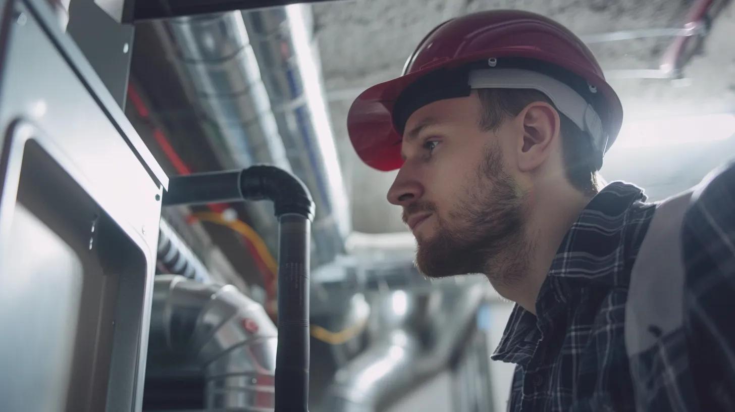 techinician coming for hvac system check